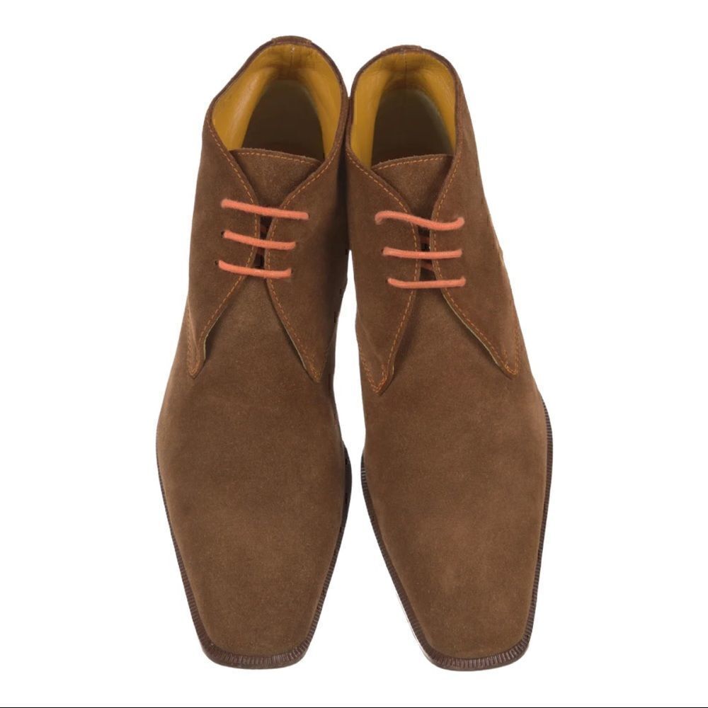 Lambertson TRUEX | Suede Ankle Lace Up Boots Chukka Booties | 36 | Size 5.5-6